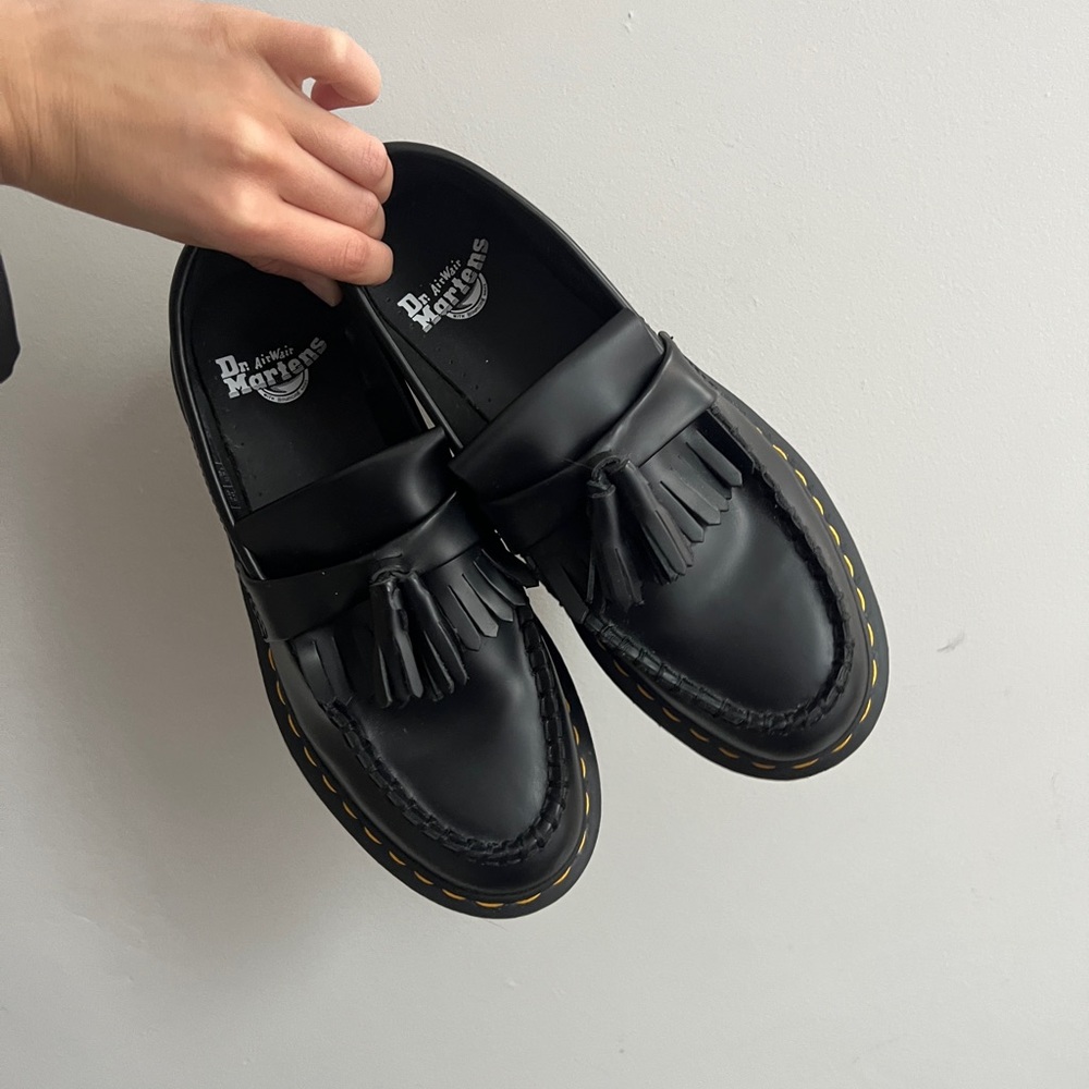 Dr Martens Adrian bex smooth leather tassel loafers womens 8